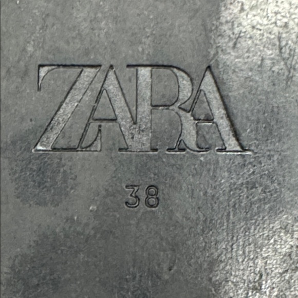 Zara Black Sandals with Pearl Accents EU Size 38 BSN9188F - Picture 6 of 6